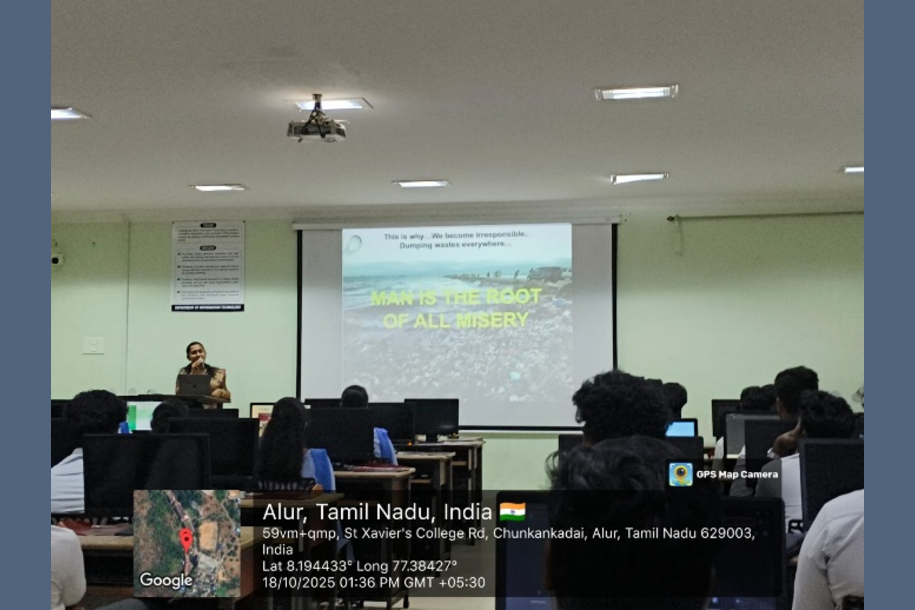 Seminar on “Rewriting the Climate Story” at IT Computer Lab on 18.10.2025